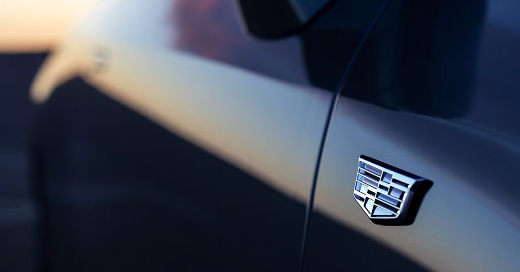 2025 Cadillac Optiq Badging up close