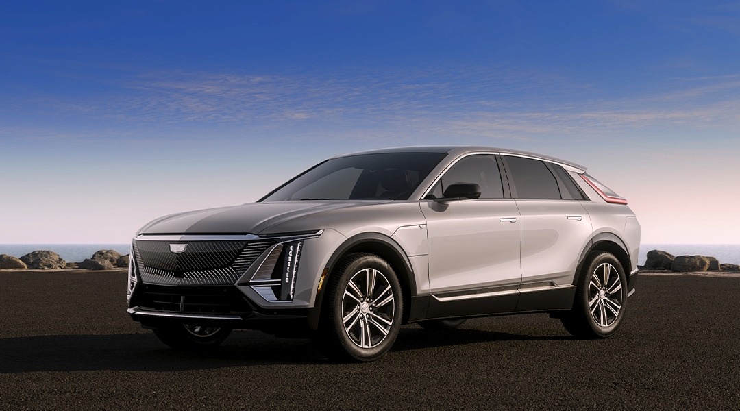2025 Cadillac Lyriq SUV exterior in silver